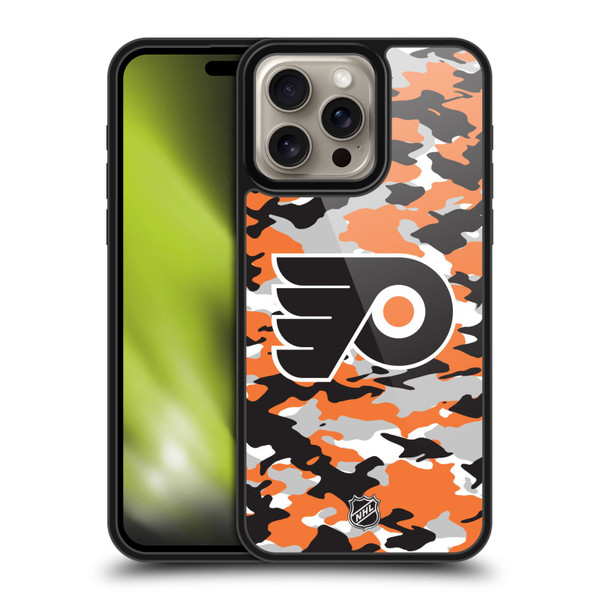 NHL Philadelphia Flyers Camouflage Gel Armour Case For Apple iPhone 16 Pro Max NHL Philadelphia Flyers Camouflage Gel Armour Case For Apple iPhone 16 Pro Max