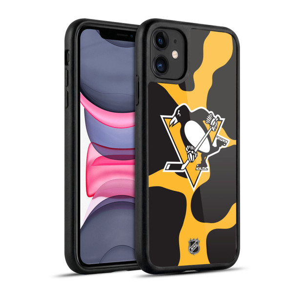 NHL Pittsburgh Penguins Cow Pattern Gel Armour Case For Apple iPhone 11
