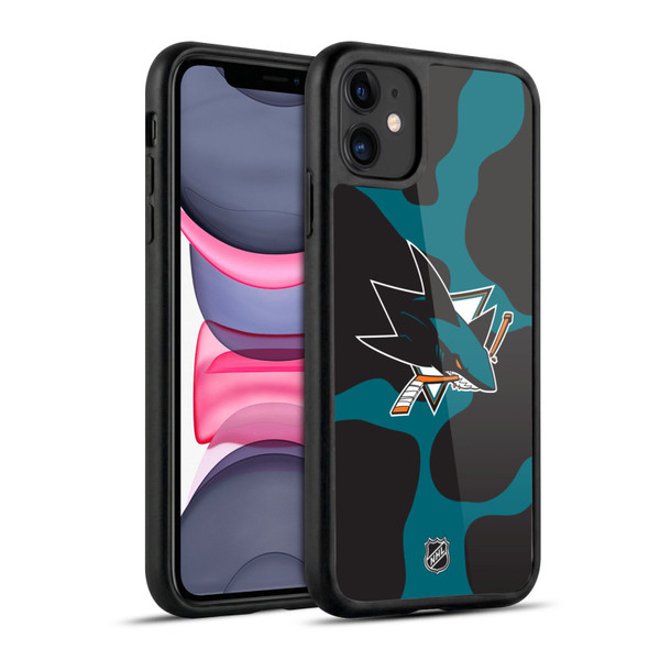 NHL San Jose Sharks Cow Pattern Gel Armour Case For Apple iPhone 11