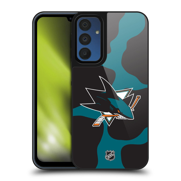 NHL San Jose Sharks Cow Pattern Gel Armour Case For Samsung Galaxy A15