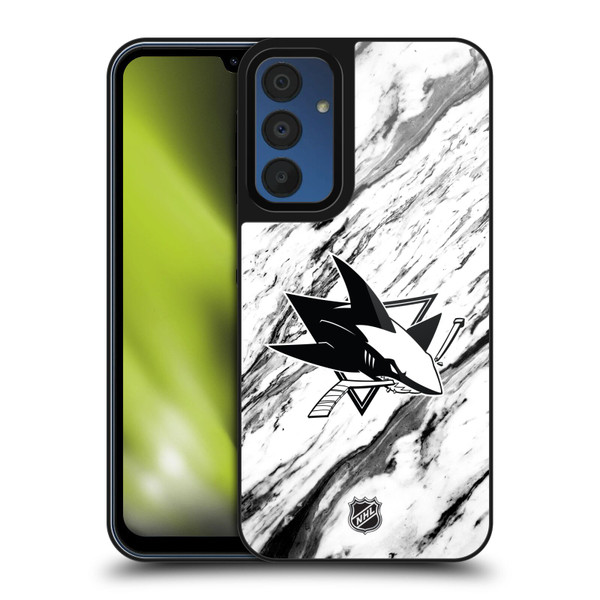 NHL San Jose Sharks Marble Gel Armour Case For Samsung Galaxy A15