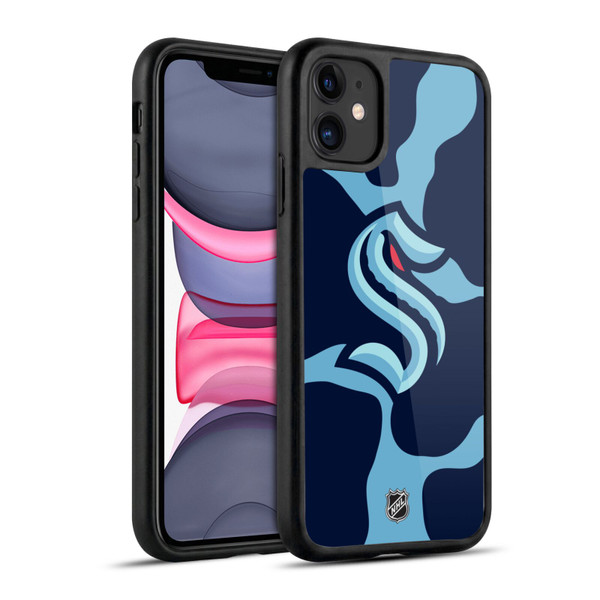 NHL Seattle Kraken Cow Pattern Gel Armour Case For Apple iPhone 11