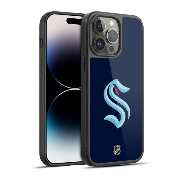 NHL Seattle Kraken Plain Gel Armour Case For Apple iPhone 14 Pro Max