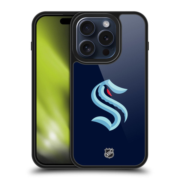 NHL Seattle Kraken Plain Gel Armour Case For Apple iPhone 15 Pro