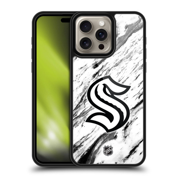 NHL Seattle Kraken Marble Gel Armour Case For Apple iPhone 16 Pro Max NHL Seattle Kraken Marble Gel Armour Case For Apple iPhone 16 Pro Max