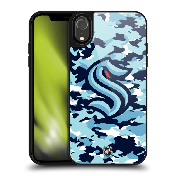 NHL Seattle Kraken Camouflage Gel Armour Case For Apple iPhone XR