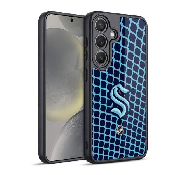 NHL Seattle Kraken Net Pattern Gel Armour Case For Samsung Galaxy S24 5G
