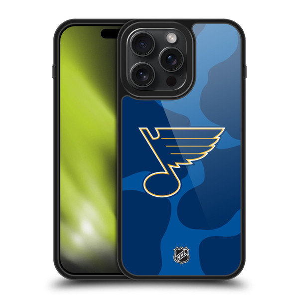 NHL St Louis Blues Cow Pattern Gel Armour Case For Apple iPhone 15 Pro Max NHL St Louis Blues Cow Pattern Gel Armour Case For Apple iPhone 15 Pro Max