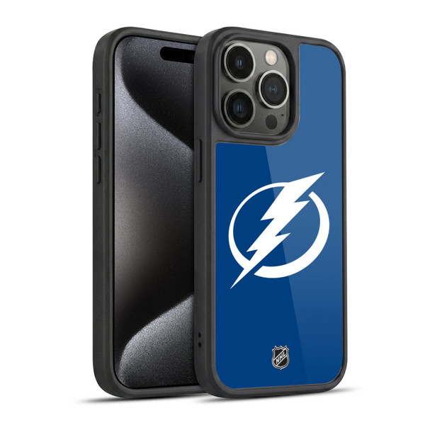 NHL Tampa Bay Lightning Plain Gel Armour Case For Apple iPhone 15 Pro