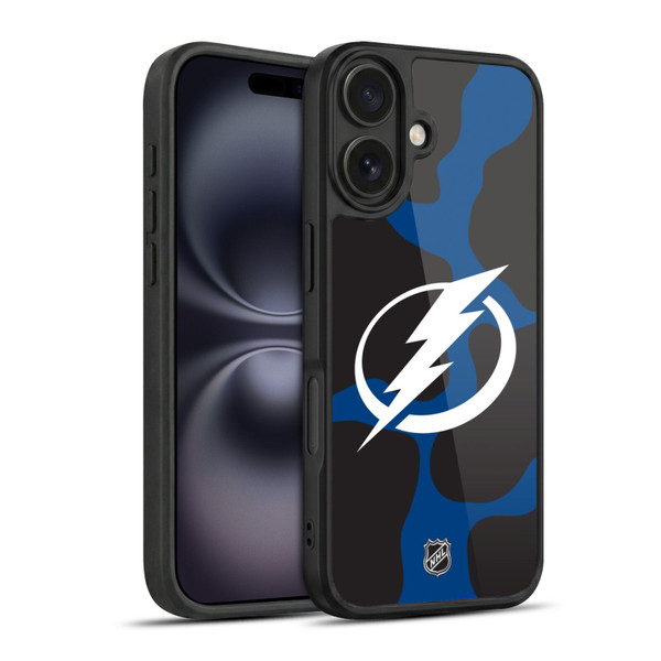NHL Tampa Bay Lightning Cow Pattern Gel Armour Case For Apple iPhone 16