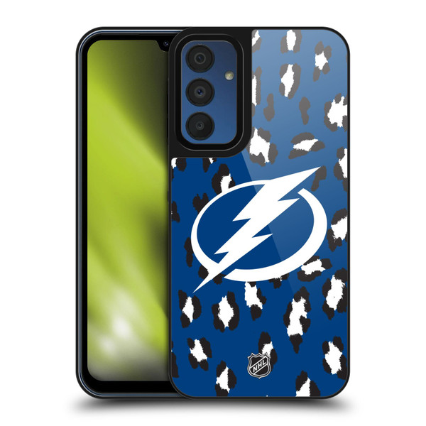 NHL Tampa Bay Lightning Leopard Pattern Gel Armour Case For Samsung Galaxy A15