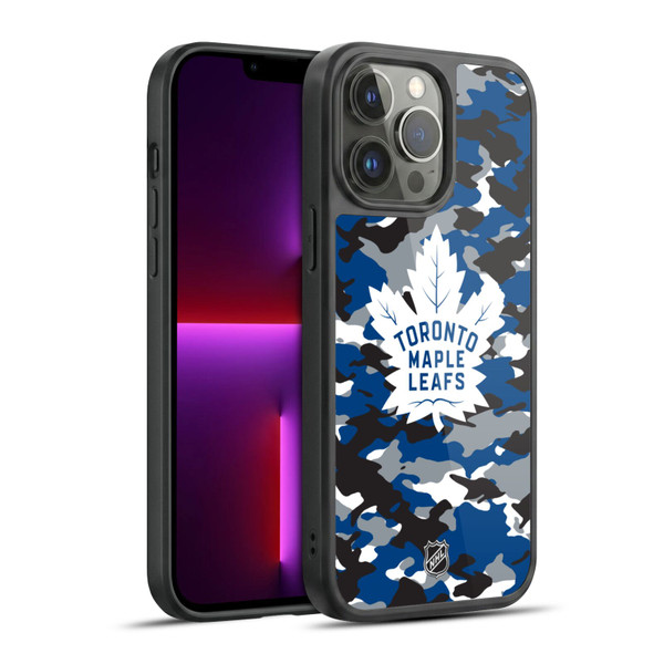 NHL Toronto Maple Leafs Camouflage Gel Armour Case For Apple iPhone 13 Pro Max