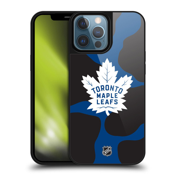 NHL Toronto Maple Leafs Cow Pattern Gel Armour Case For Apple iPhone 13 Pro Max