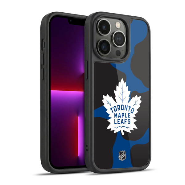NHL Toronto Maple Leafs Cow Pattern Gel Armour Case For Apple iPhone 13 Pro