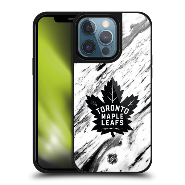 NHL Toronto Maple Leafs Marble Gel Armour Case For Apple iPhone 13 Pro
