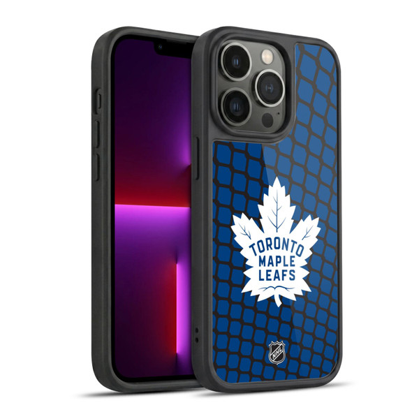 NHL Toronto Maple Leafs Net Pattern Gel Armour Case For Apple iPhone 13 Pro