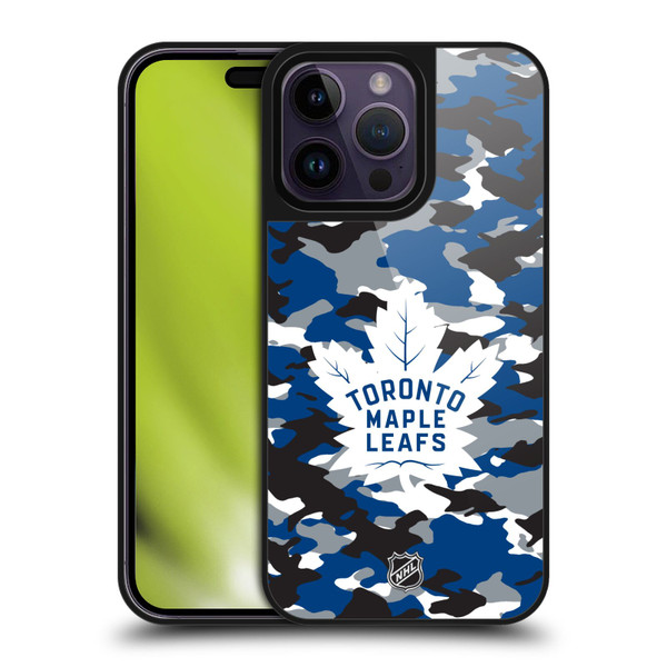 NHL Toronto Maple Leafs Camouflage Gel Armour Case For Apple iPhone 14 Pro Max