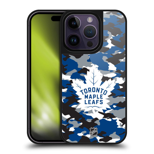 NHL Toronto Maple Leafs Camouflage Gel Armour Case For Apple iPhone 14 Pro