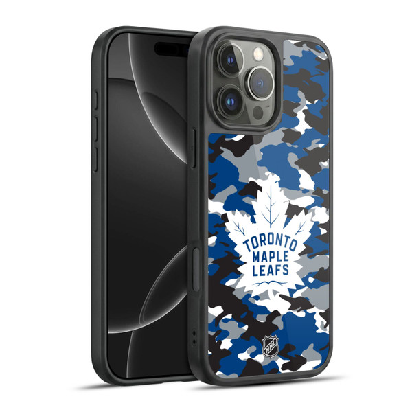 NHL Toronto Maple Leafs Camouflage Gel Armour Case For Apple iPhone 16 Pro Max