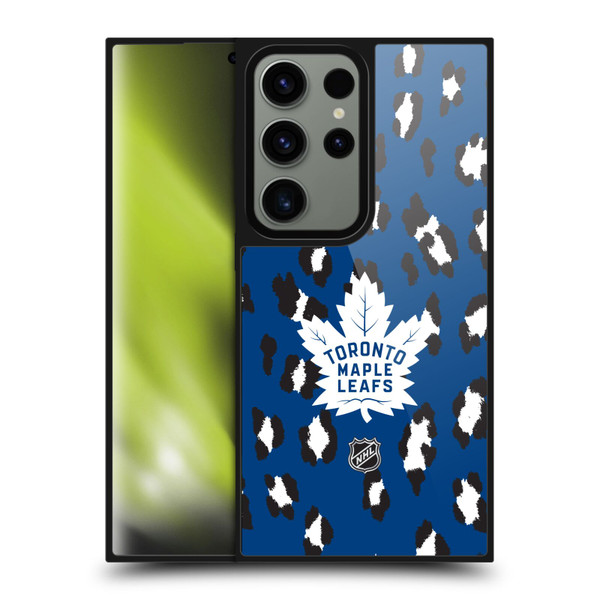NHL Toronto Maple Leafs Leopard Pattern Gel Armour Case For Samsung Galaxy S24 Ultra 5G
