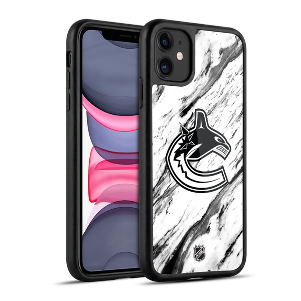 NHL Vancouver Canucks Marble Gel Armour Case For Apple iPhone 11