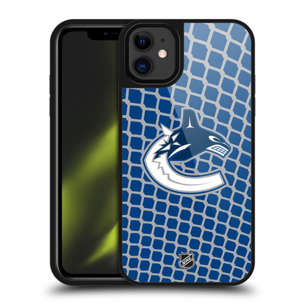 NHL Vancouver Canucks Net Pattern Gel Armour Case For Apple iPhone 11