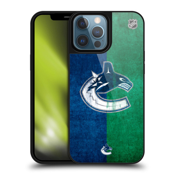 NHL Vancouver Canucks Half Distressed Gel Armour Case For Apple iPhone 13 Pro Max NHL Vancouver Canucks Half Distressed Gel Armour Case For Apple iPhone 13 Pro Max
