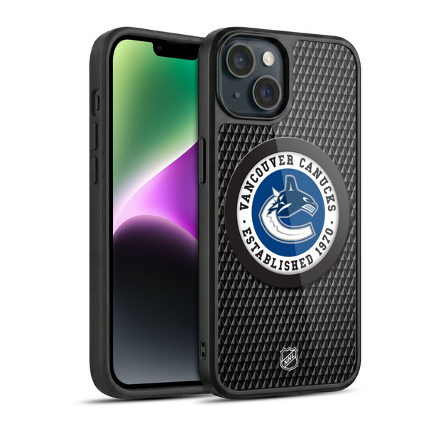 NHL Vancouver Canucks Puck Texture Gel Armour Case For Apple iPhone 14