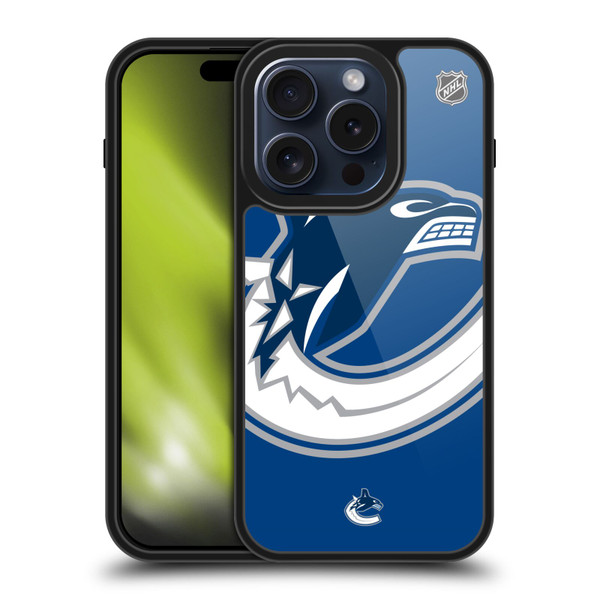 NHL Vancouver Canucks Oversized Gel Armour Case For Apple iPhone 15 Pro