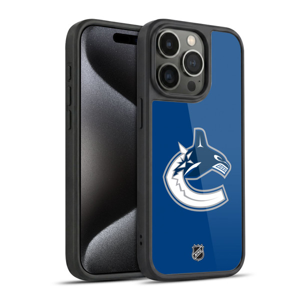 NHL Vancouver Canucks Plain Gel Armour Case For Apple iPhone 15 Pro
