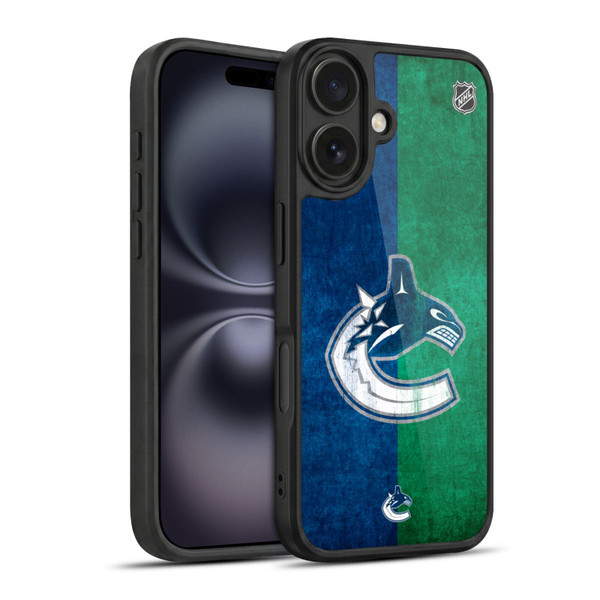 NHL Vancouver Canucks Half Distressed Gel Armour Case For Apple iPhone 16