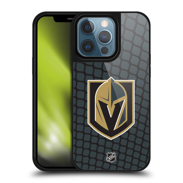 NHL Vegas Golden Knights Net Pattern Gel Armour Case For Apple iPhone 13 Pro