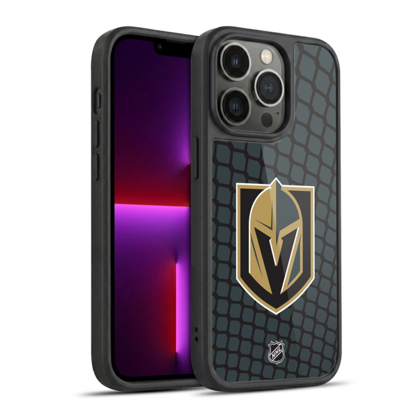 NHL Vegas Golden Knights Net Pattern Gel Armour Case For Apple iPhone 13 Pro