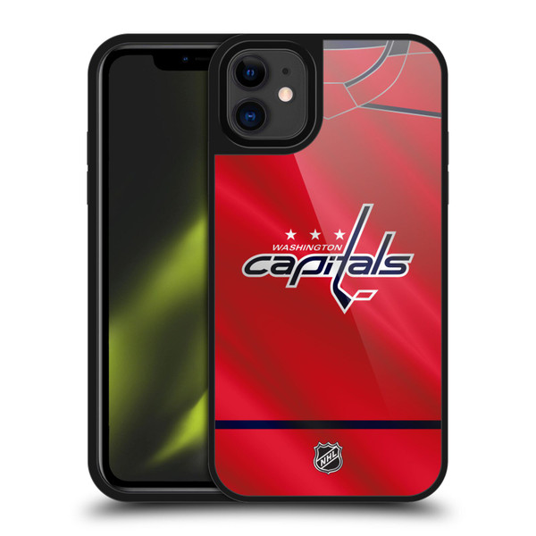 NHL Washington Capitals Jersey Gel Armour Case For Apple iPhone 11