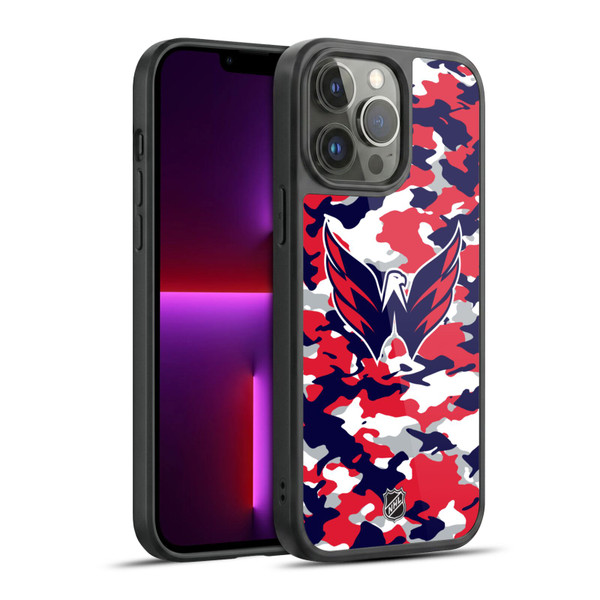 NHL Washington Capitals Camouflage Gel Armour Case For Apple iPhone 13 Pro Max