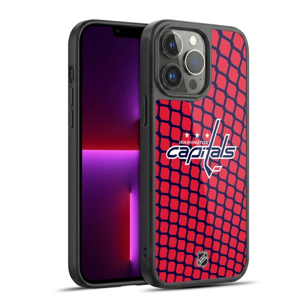 NHL Washington Capitals Net Pattern Gel Armour Case For Apple iPhone 13 Pro Max