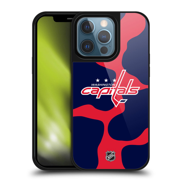 NHL Washington Capitals Cow Pattern Gel Armour Case For Apple iPhone 13 Pro