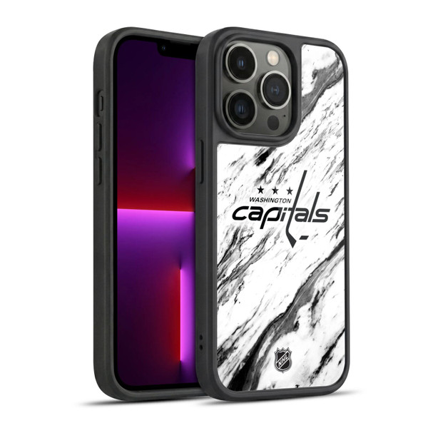NHL Washington Capitals Marble Gel Armour Case For Apple iPhone 13 Pro