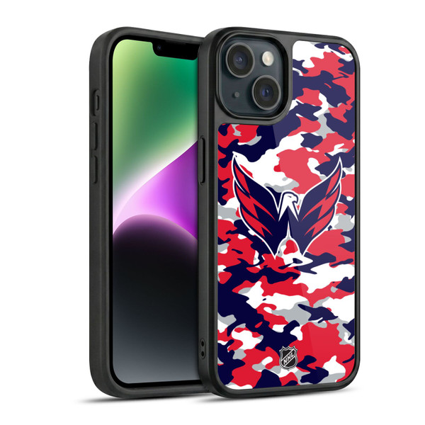 NHL Washington Capitals Camouflage Gel Armour Case For Apple iPhone 14