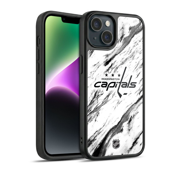 NHL Washington Capitals Marble Gel Armour Case For Apple iPhone 14