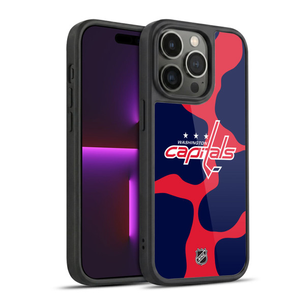 NHL Washington Capitals Cow Pattern Gel Armour Case For Apple iPhone 14 Pro