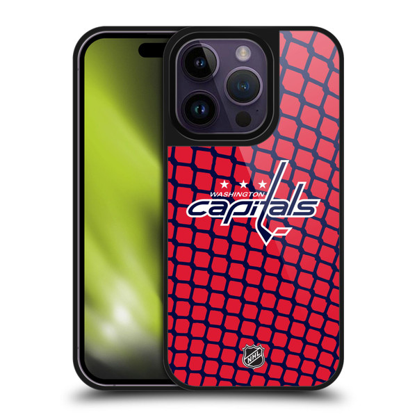 NHL Washington Capitals Net Pattern Gel Armour Case For Apple iPhone 14 Pro