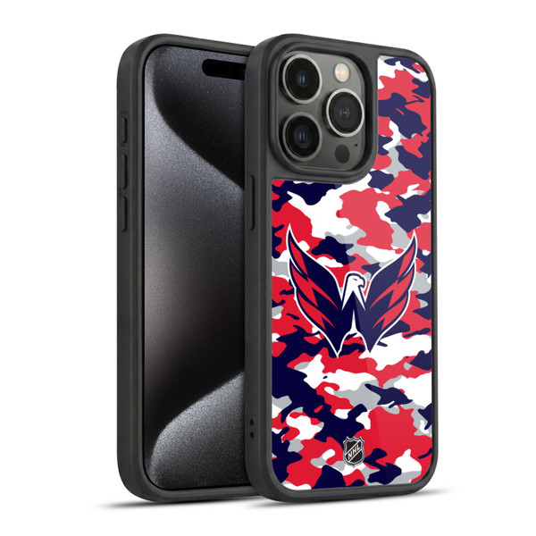 NHL Washington Capitals Camouflage Gel Armour Case For Apple iPhone 15 Pro