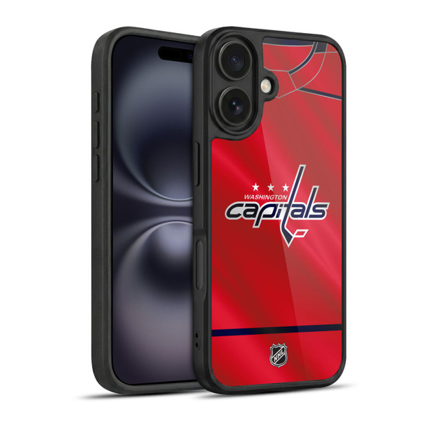 NHL Washington Capitals Jersey Gel Armour Case For Apple iPhone 16