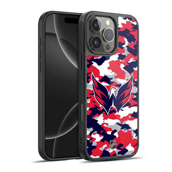NHL Washington Capitals Camouflage Gel Armour Case For Apple iPhone 16 Pro Max