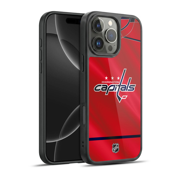 NHL Washington Capitals Jersey Gel Armour Case For Apple iPhone 16 Pro Max