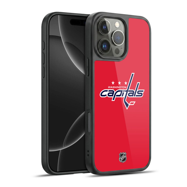 NHL Washington Capitals Plain Gel Armour Case For Apple iPhone 16 Pro Max