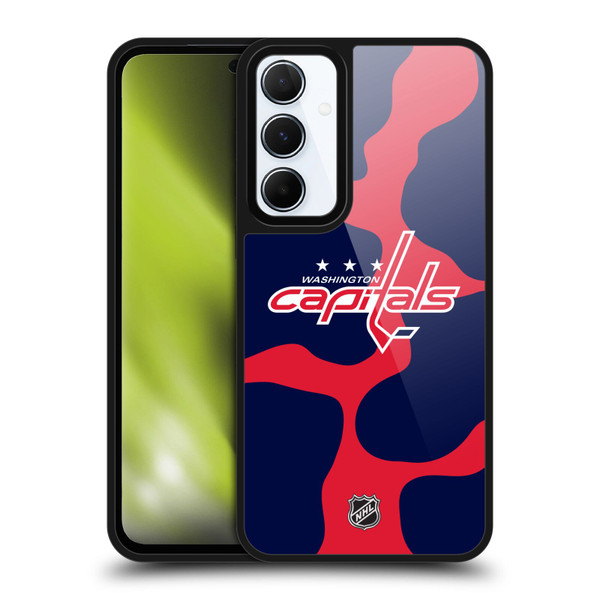 NHL Washington Capitals Cow Pattern Gel Armour Case For Samsung Galaxy A55 5G