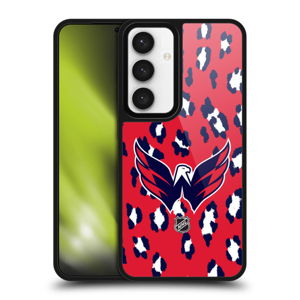 NHL Washington Capitals Leopard Pattern Gel Armour Case For Samsung Galaxy S24 5G NHL Washington Capitals Leopard Pattern Gel Armour Case For Samsung Galaxy S24 5G