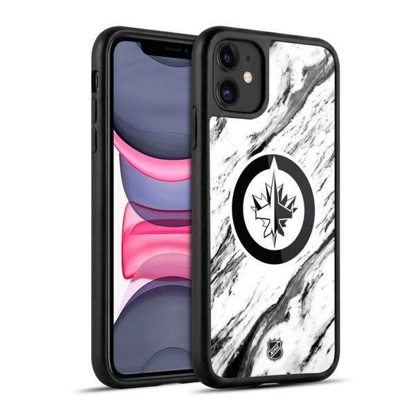 NHL Winnipeg Jets Marble Gel Armour Case For Apple iPhone 11